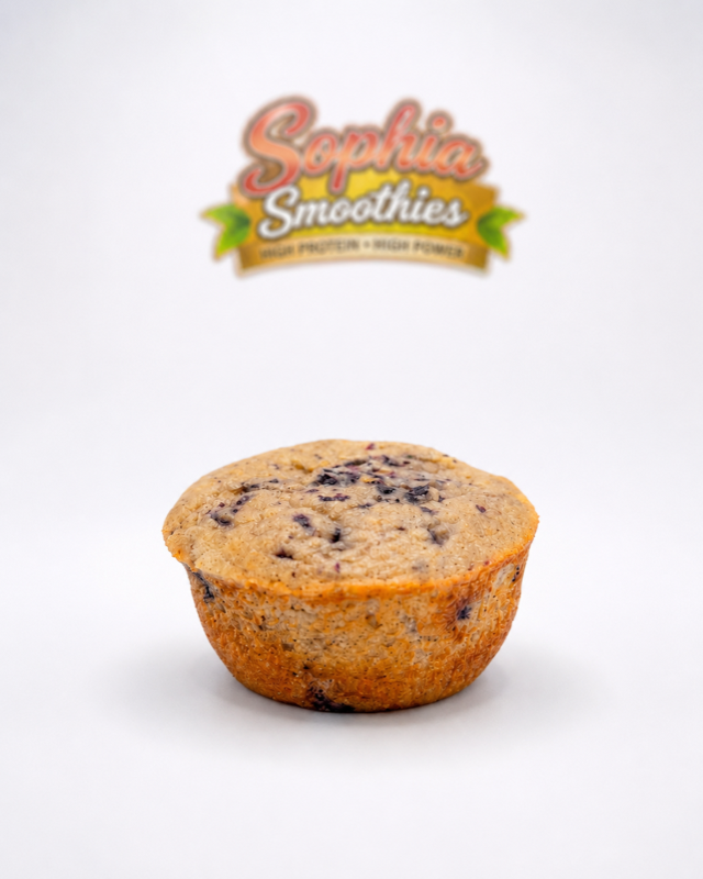 Blueberry protein muffin